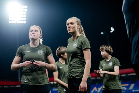 Julie Blakstad and Smilla Holmberg of Hammarby