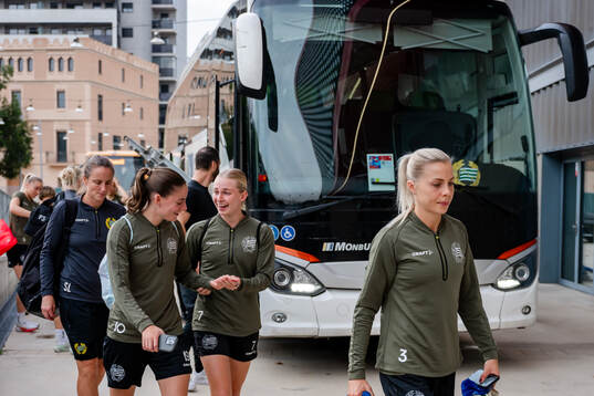 Smilla Vallotto and Emilie Joramo of Hammarby