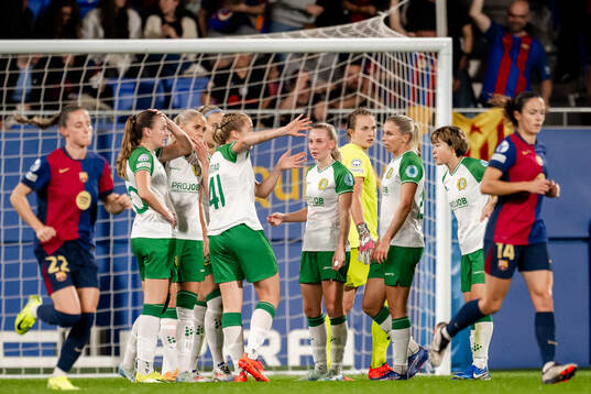 Players of Hammarby look dejected