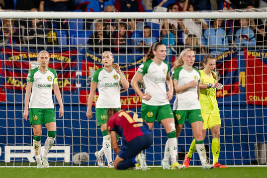 Players of Hammarby look dejected