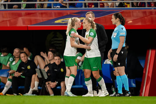 Emilie Joramo and Ellen Gibson of Hammarby