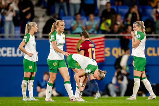 Smilla Holmberg of Hammarby looks dejected