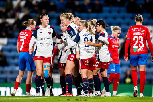 FC Rosengårds Rebecca Knaak jublar