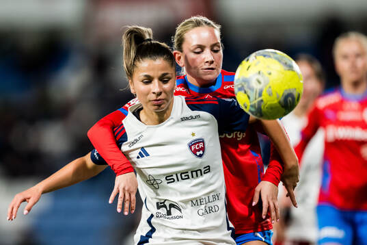 FC Rosengårds Mikaela Stojanovska och Helsingborgs Tilde