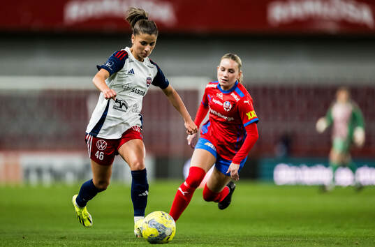 FC Rosengårds Mikaela Stojanovska och Helsingborgs Tilde