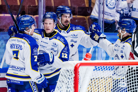 Leksands Kalle Östman jublar