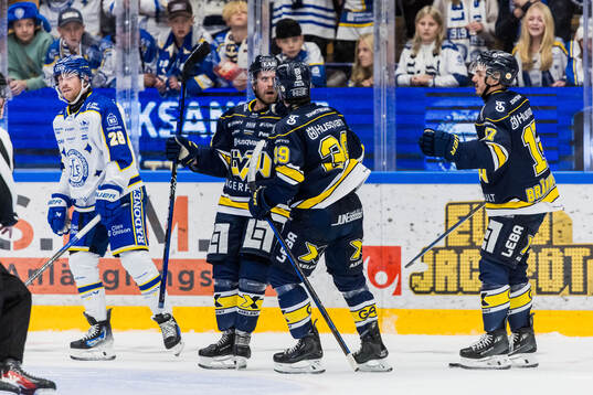 Leksands Justin Glenn Kloos deppar och HV71s Mattias
