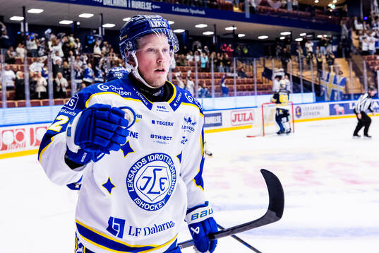Leksands Kalle Östman jubel
