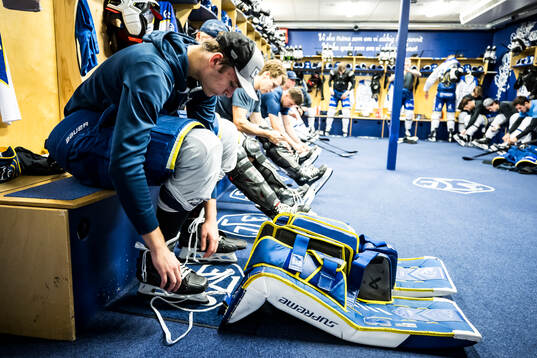 Leksands målvakt Marcus Gidlöf