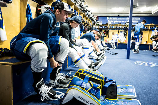 Leksands målvakt Marcus Gidlöf