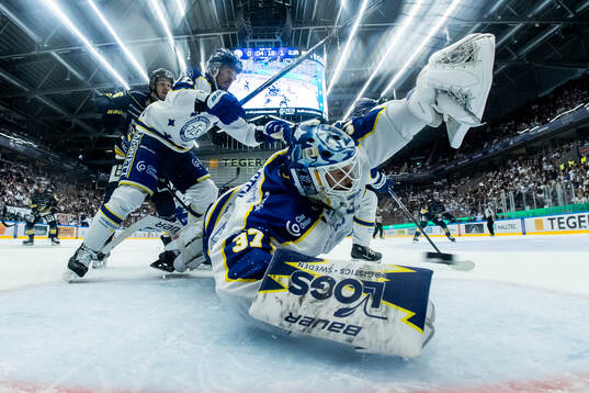 Leksands målvakt Jakob Hellsten