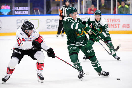 Malmö Redhawks Nikola Pasic och Färjestads Viktor Lodin