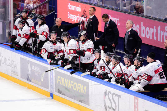 Malmö Redhawks spelare deppar