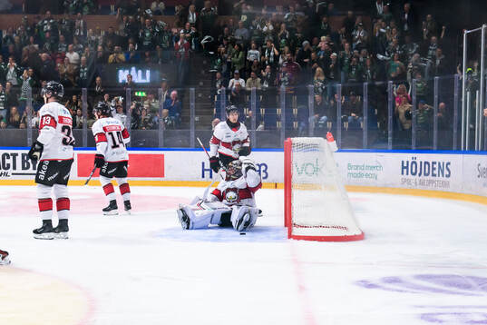 Malmö Redhawks målvakt Daniel Marmenlind deppar