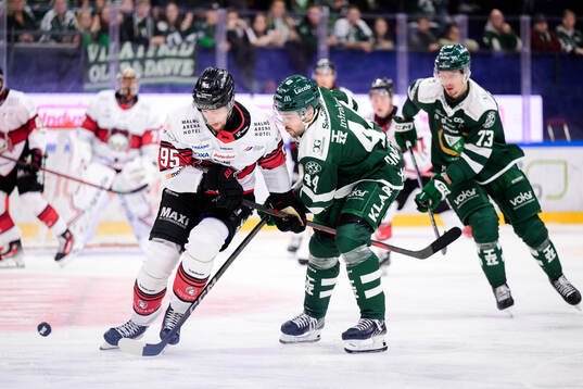 Malmö Redhawks Carl Persson och Färjestads Jonathan