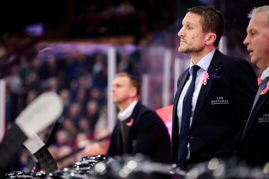 Malmö Redhawks tränare Tomas Kollar deppar
