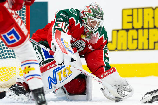 Frölundas målvakt Tobias Normann