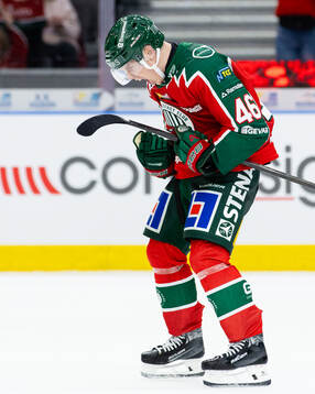 Frölundas Dominik Egli jublar