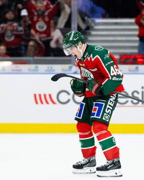 Frölundas Dominik Egli jublar