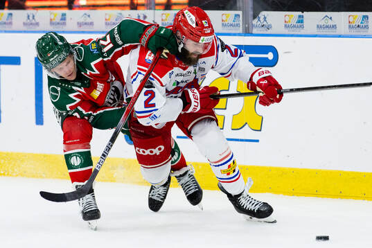 Frölundas Max Friberg och Timrås Per Svensson