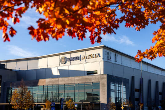 Exteriör vy av Saab Arena