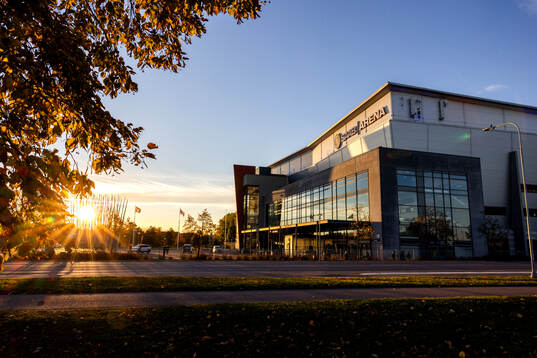 Exteriör vy av Saab Arena