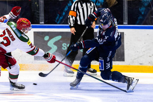 MoDos Tobias Winberg och Linköpings Adam Hofbauer
