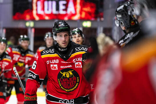 Luleås Mathias Bromé jublar