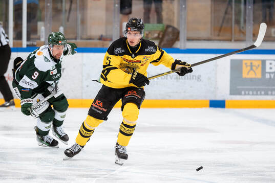 Tingsryds Jake Stella och Vimmerbys Oskar Lindgren