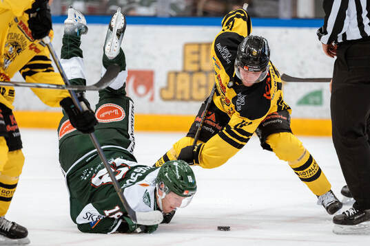 Tingsryds Jacob Svensson och Vimmerbys Kevin Wennström