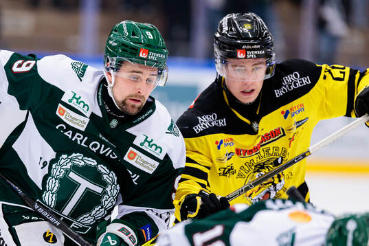 Tingsryds Jake Stella och Vimmerbys Jesper Broeng