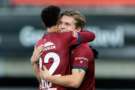 Örgrytes Isak Dahlqvist jublar