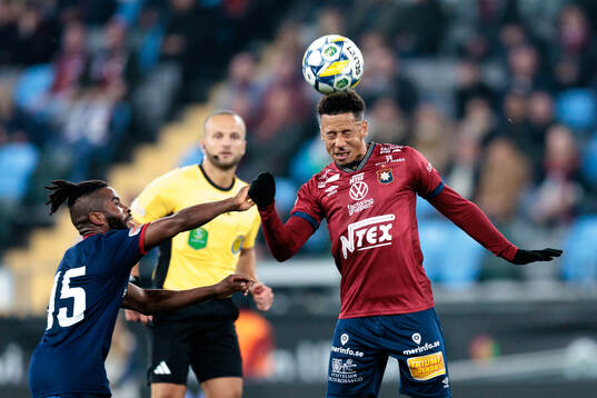 Sandvikens IFs John Junior Igbarumah och Örgrytes Tobias