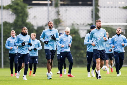 Malmö FFs Martin Olsson, Isaac Kiese Thelin och Pontus