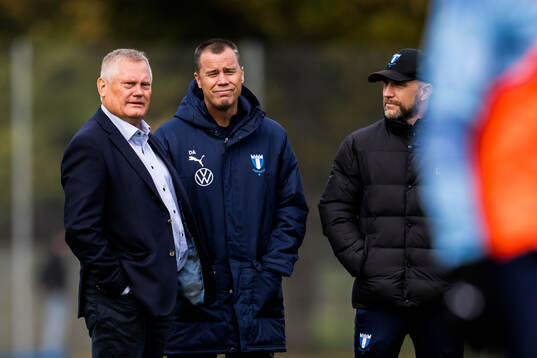 Malmö FFs ordförande Anders Pålsson, sportchef Daniel