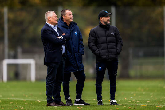 Malmö FFs ordförande Anders Pålsson, sportchef Daniel