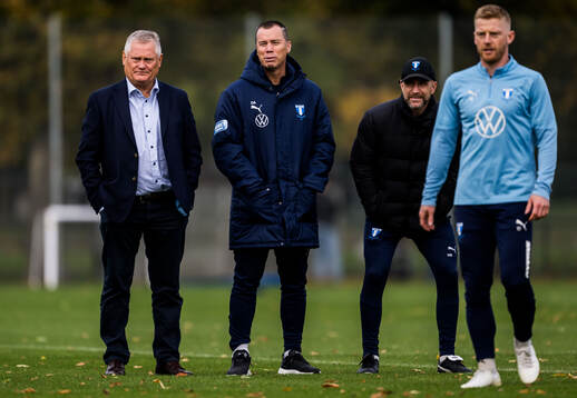 Malmö FFs ordförande Anders Pålsson, sportchef Daniel
