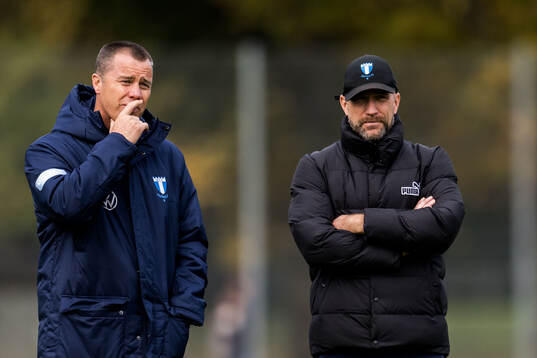 Malmö FFs sportchef Daniel Andersson och tränare Henrik