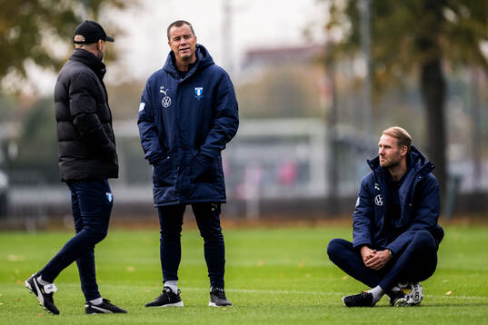 Malmö FFs tränare Henrik Rydström, sportchef Daniel
