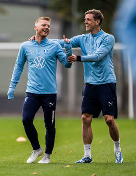 Malmö FFs Anders Christiansen och Søren Rieks