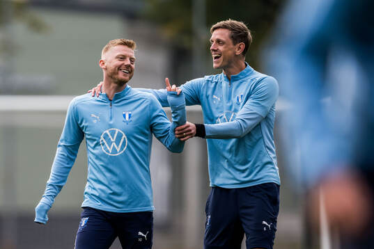 Malmö FFs Anders Christiansen och Søren Rieks