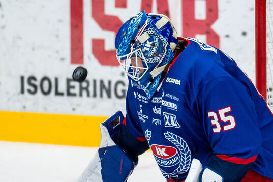 Oskarshamns målvakt Emil Kruse