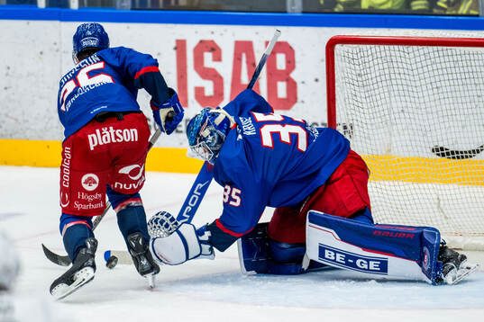 Oskarshamns målvakt Emil Kruse