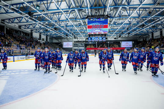 Oskarshamns spelare jublar
