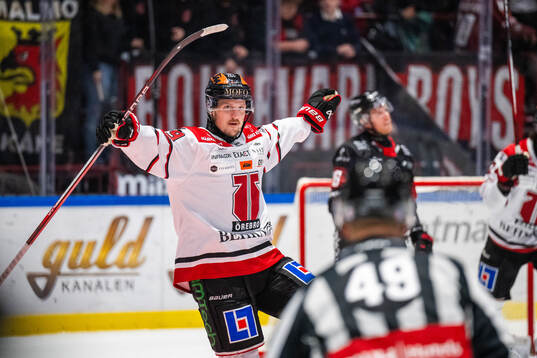 Örebros Patrik Karlkvist jublar