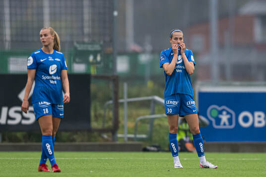Joanna Maria Tynnilä of Brann looks dejected