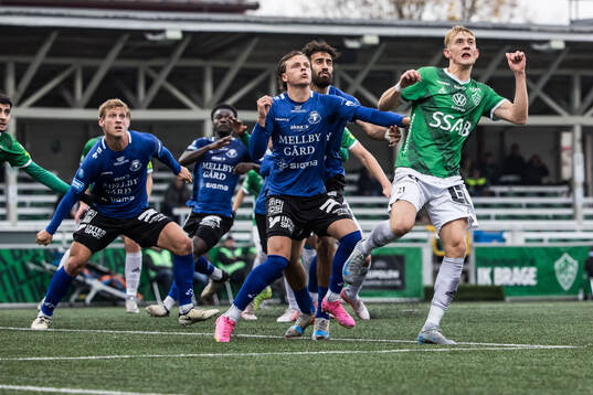Trelleborgs Fredrik Martinsson och Brages Henry Sletsjøe