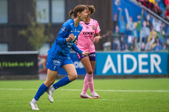 Rakel Engesvik of Brann celebrates