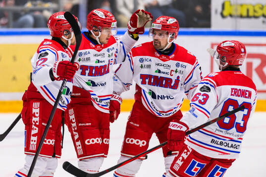 Timrås Anton Wedin jublar
