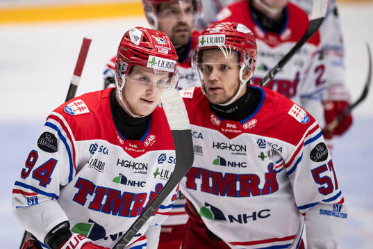 Timrås Sebastian Hartmann jublar